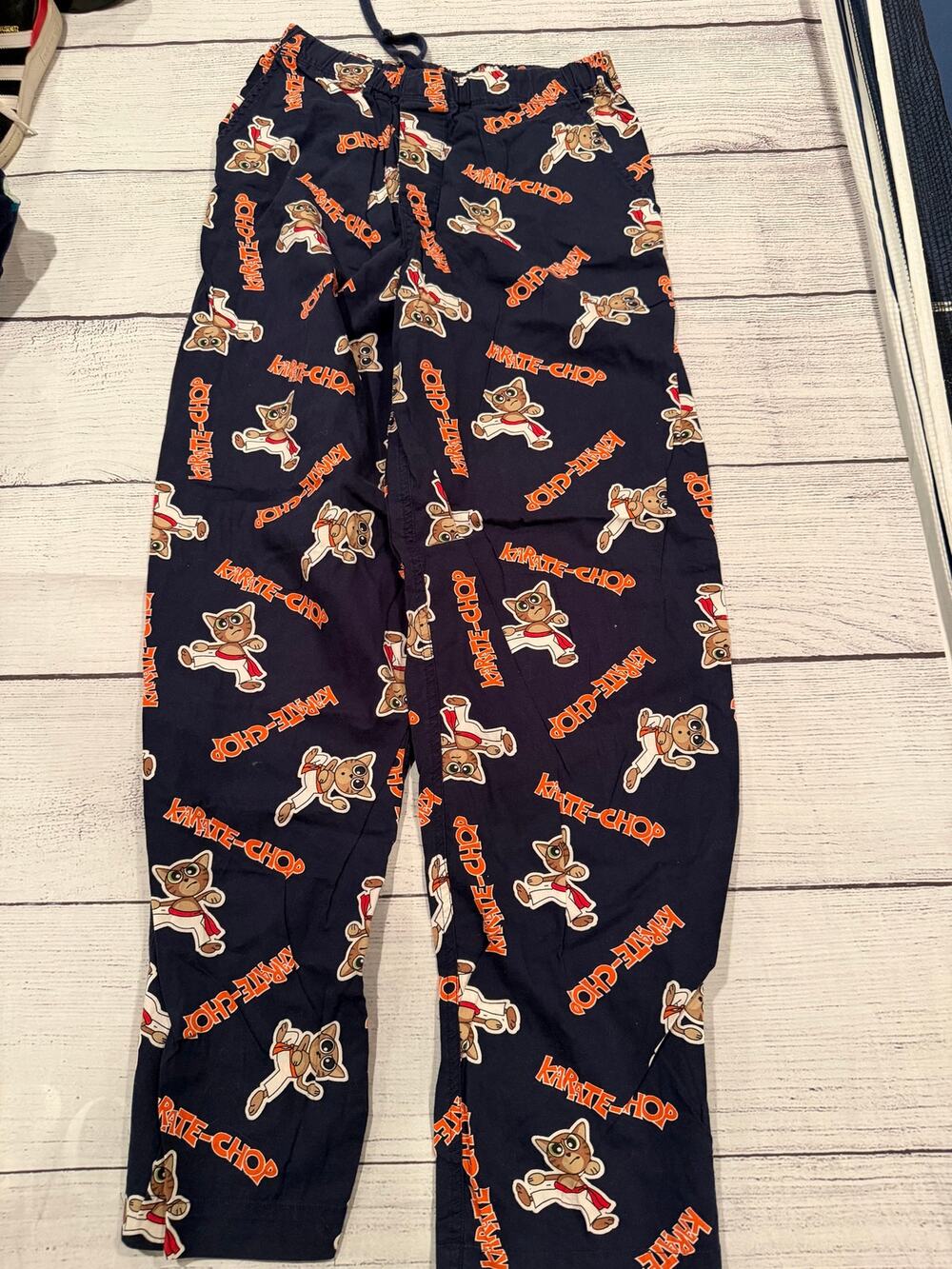 Aeropostale Y2K "Karate-Chop Cat" Themed Lounge Pants Size S